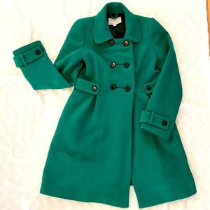 Kelly Green Pea Coat